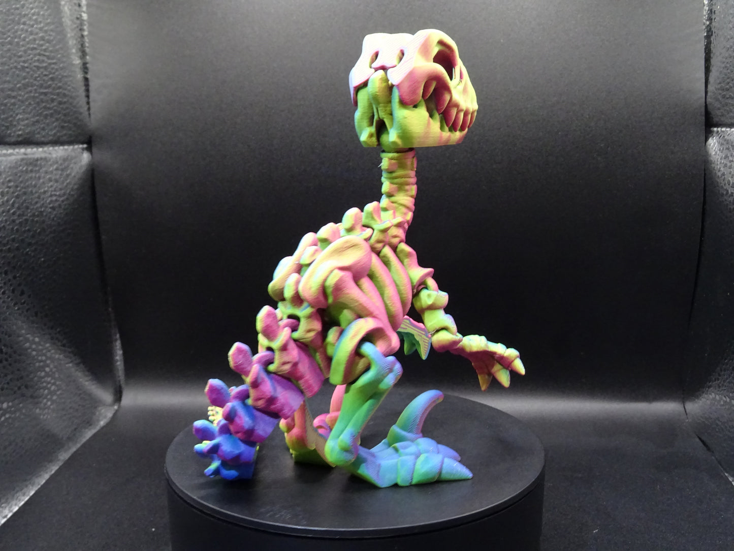 Large Skeleton Velociraptor Raptor 3D Printed Articulating Flexi Fidget display collection