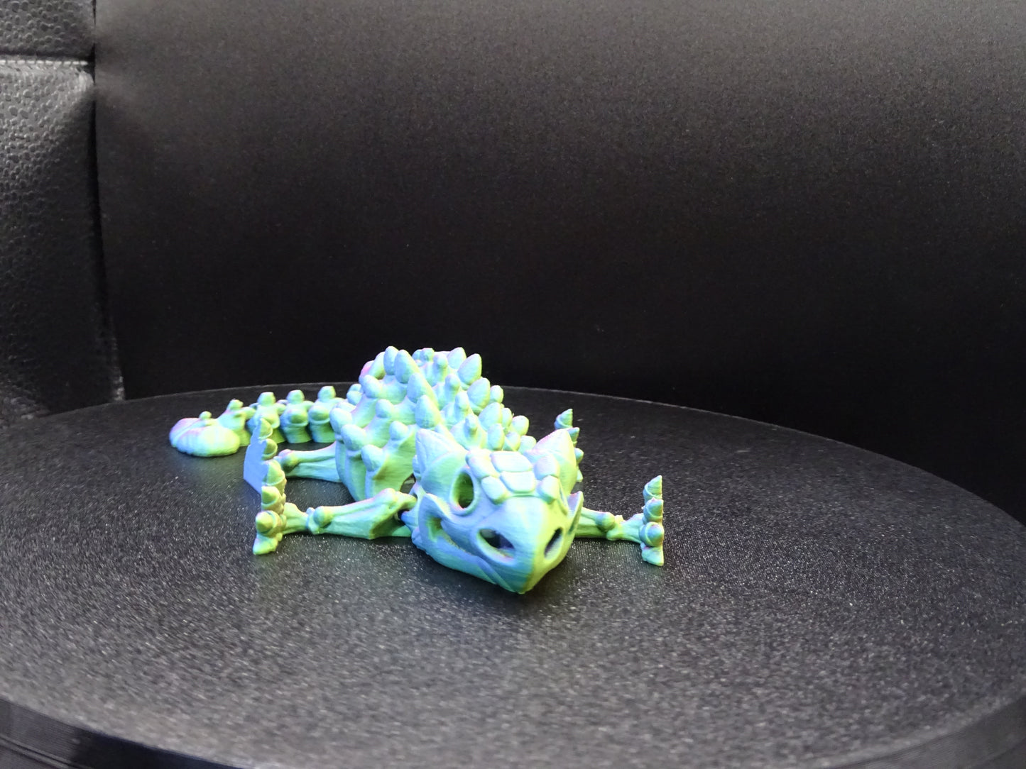 Skeleton Ankylosaurus 3D Printed Articulating Flexi Fidget display collection