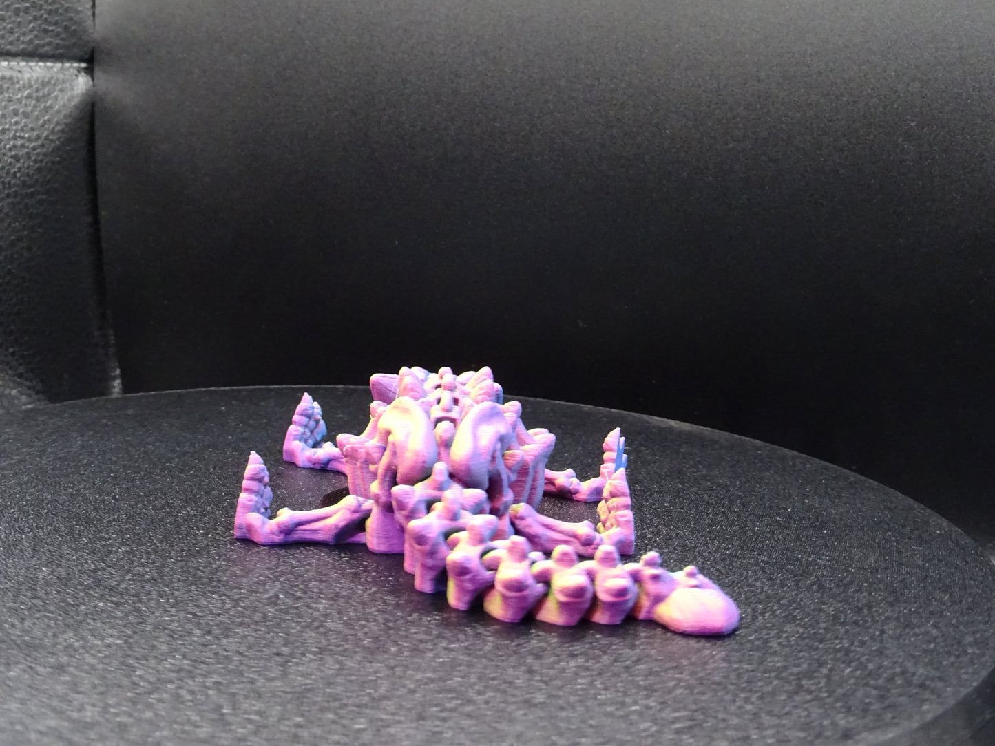 Skeleton Ankylosaurus 3D Printed Articulating Flexi Fidget display collection