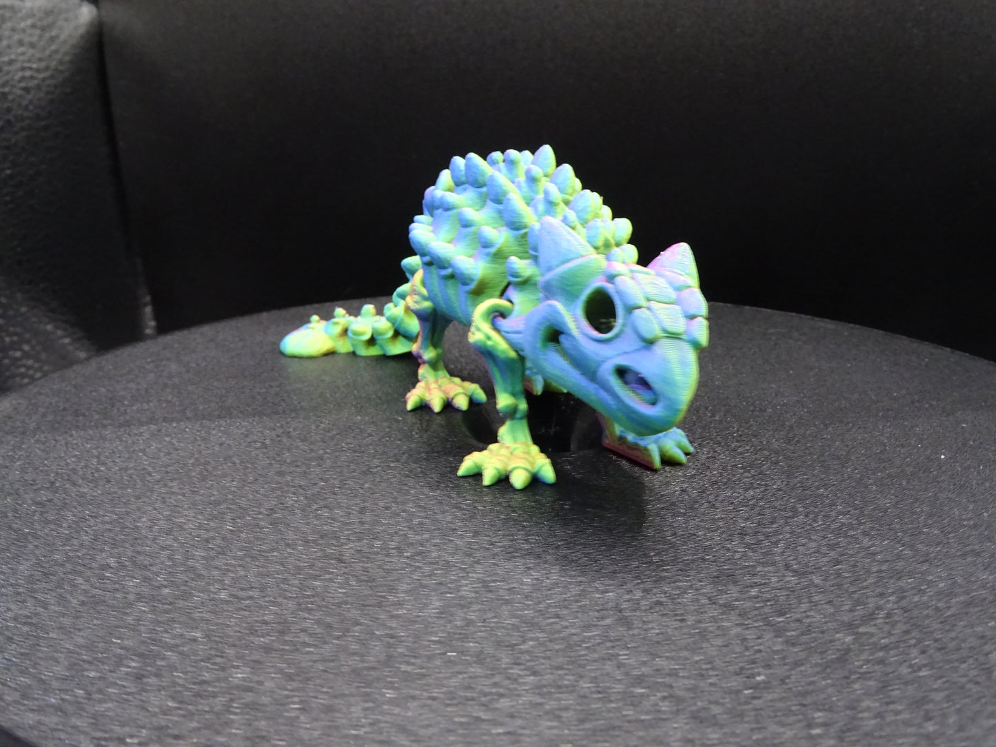 Skeleton Ankylosaurus 3D Printed Articulating Flexi Fidget display collection