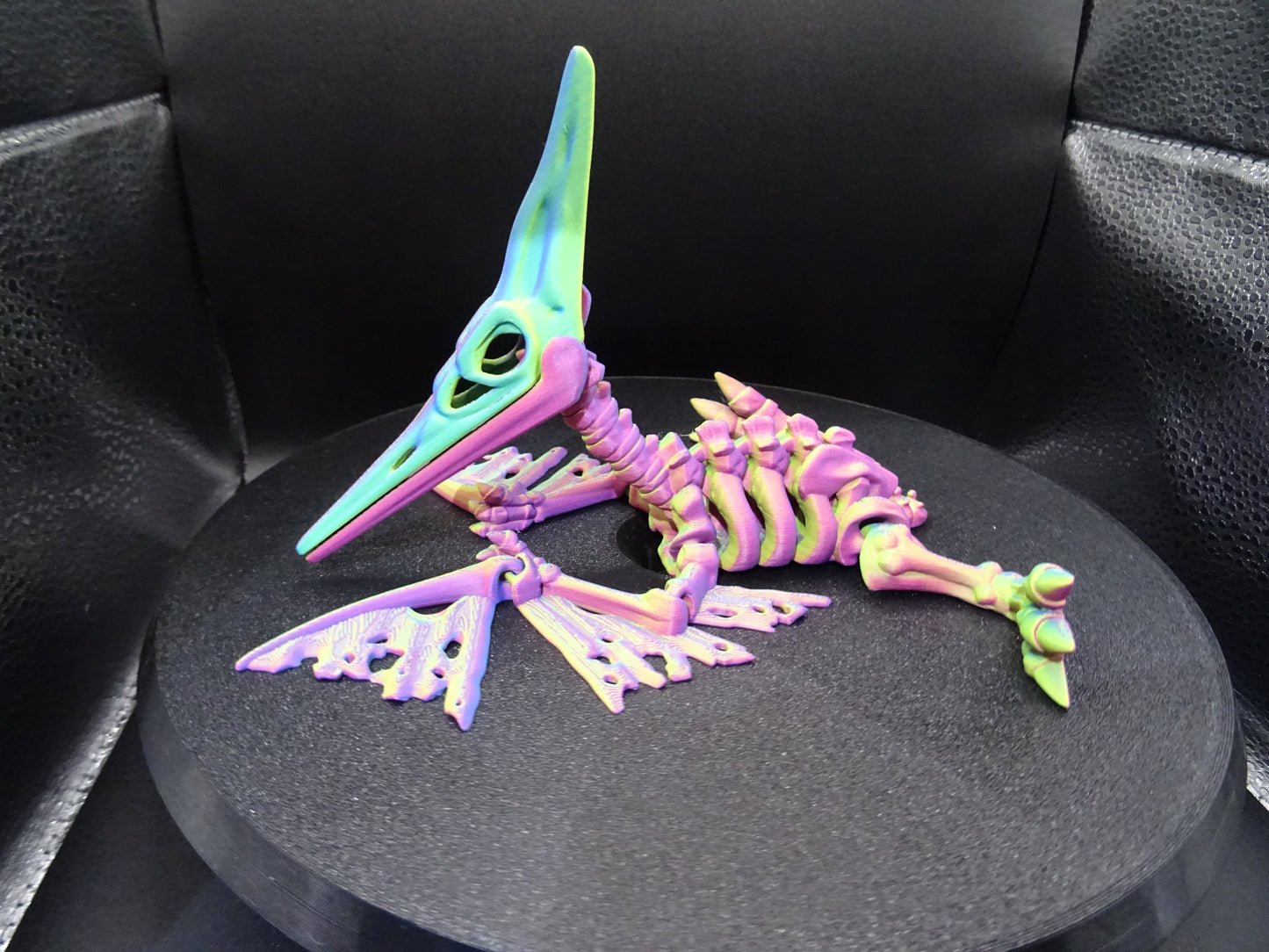 Skeleton Pteranodon 3D Printed Articulating Flexi Fidget display collection