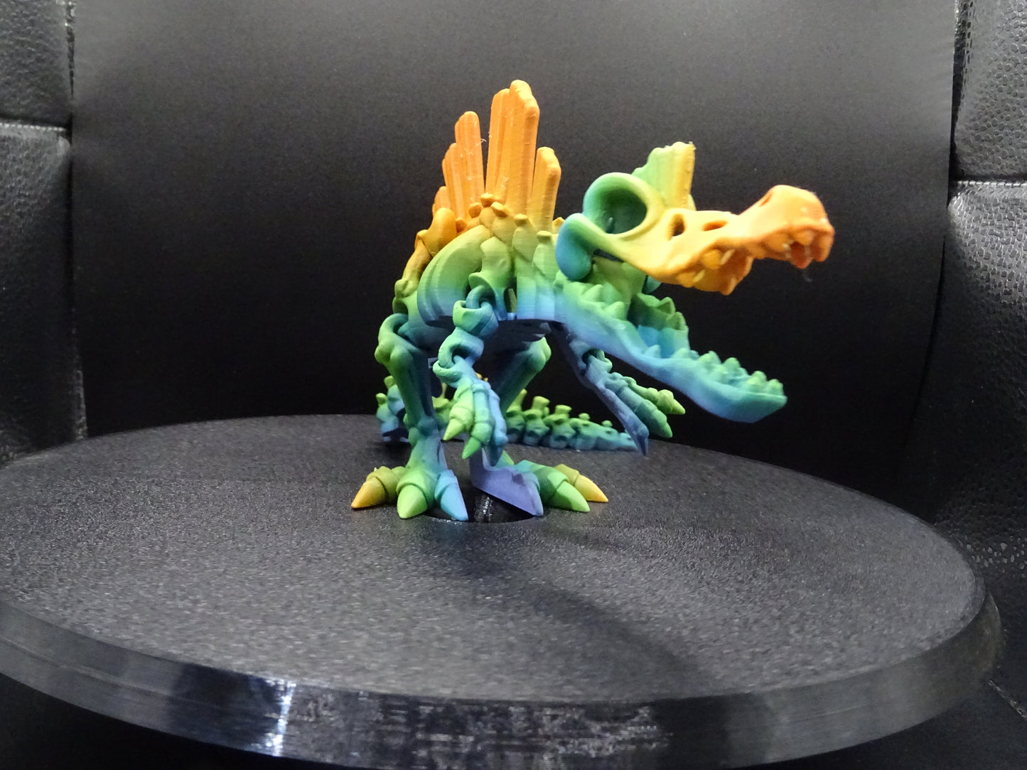 Skeleton Spinosaurus 3D Printed Articulating Flexi Fidget display collection