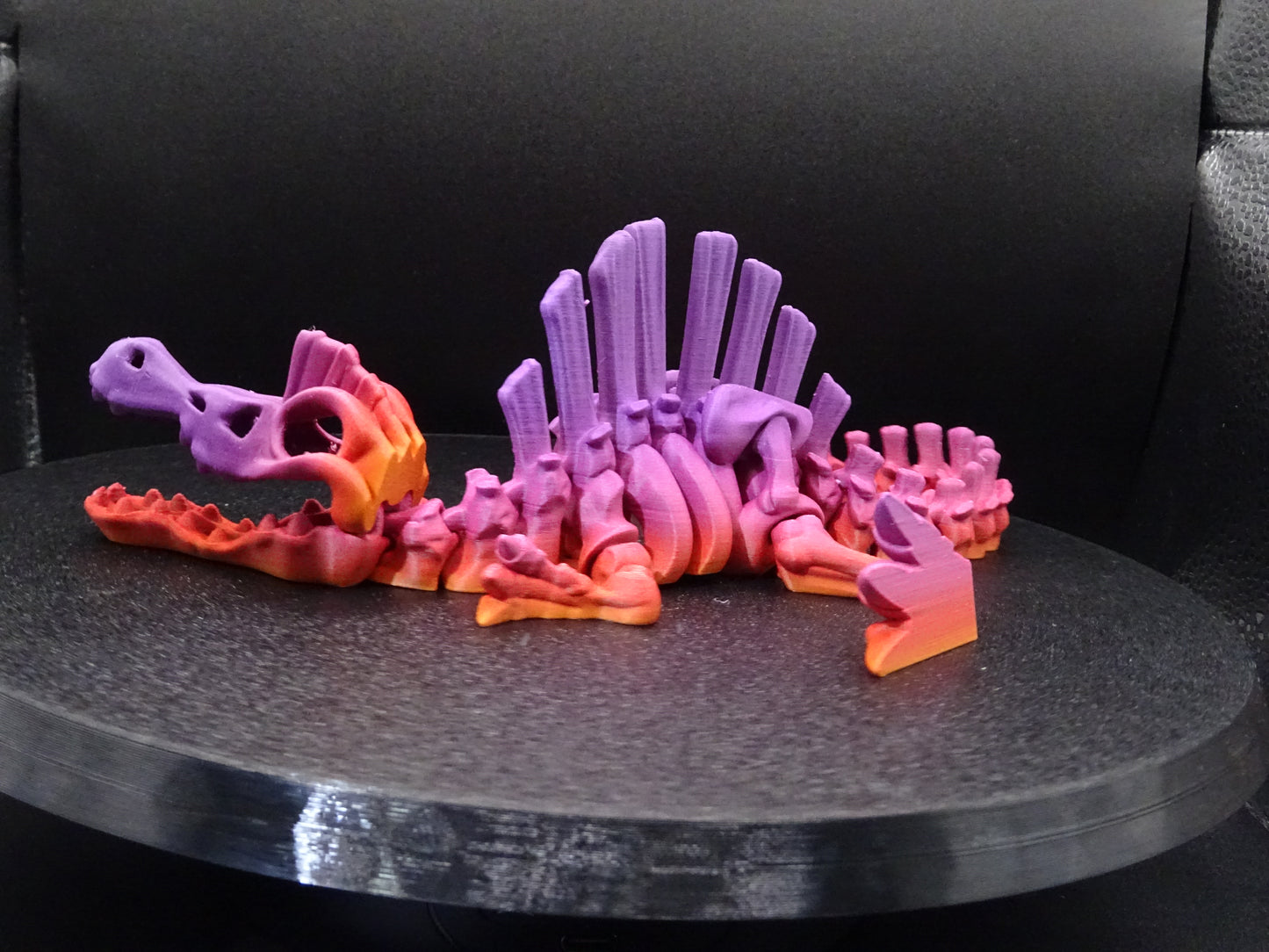 Skeleton Spinosaurus 3D Printed Articulating Flexi Fidget display collection