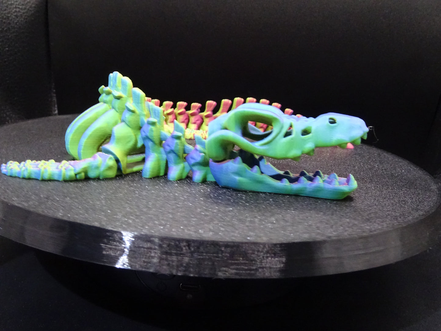 Skeleton Mosasaurus 3D Printed Articulating Flexi Fidget display collection