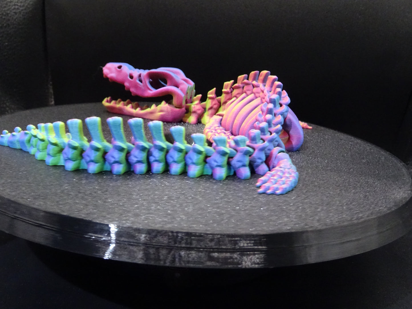 Skeleton Mosasaurus 3D Printed Articulating Flexi Fidget display collection