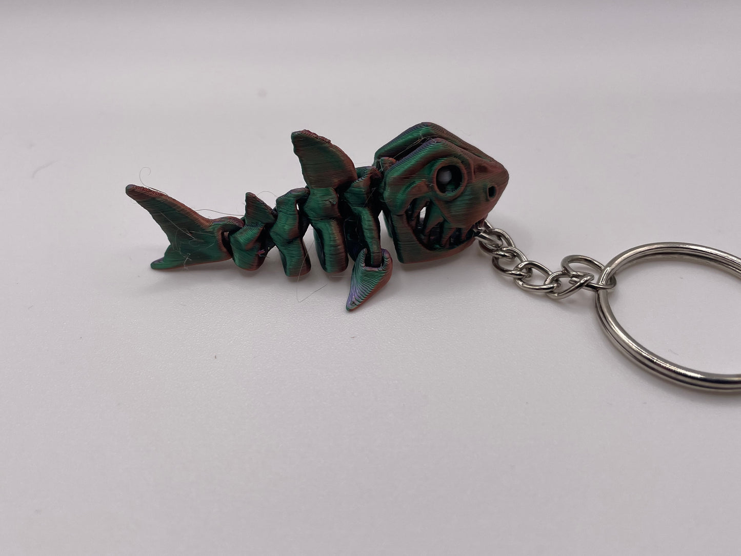 Baby Skeleton Shark Key Chain
