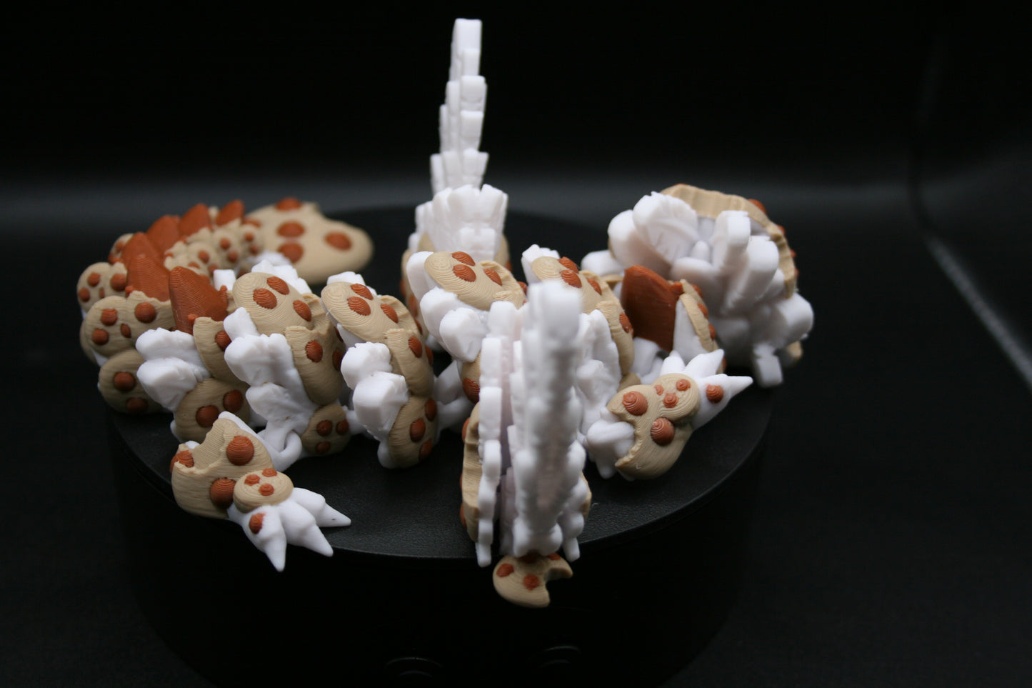 Chocolate Chip cookie dragon, 3d printed Milk Chocolate Cookies Articulated flexi fidget