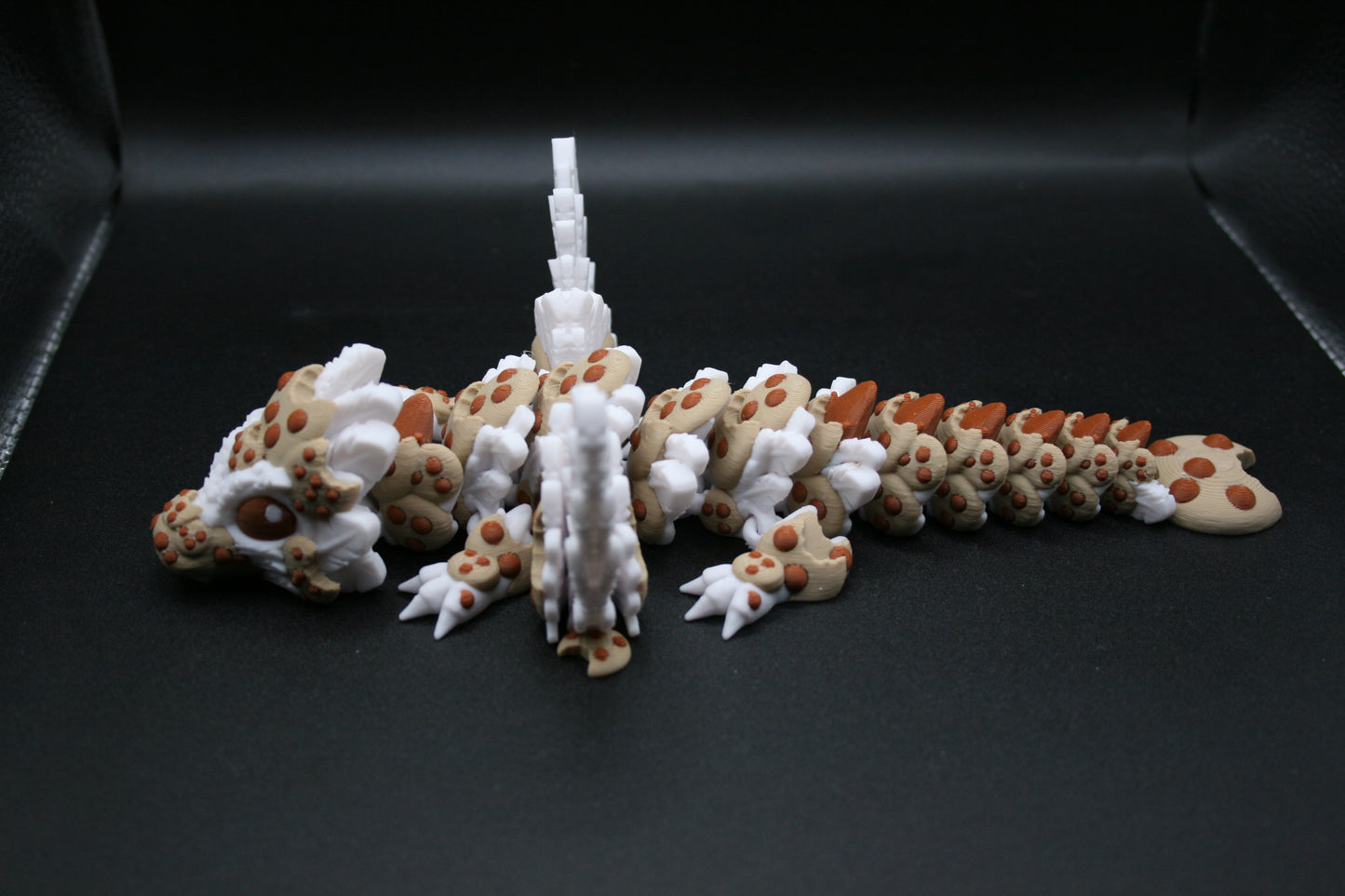 Chocolate Chip cookie dragon, 3d printed Milk Chocolate Cookies Articulated flexi fidget