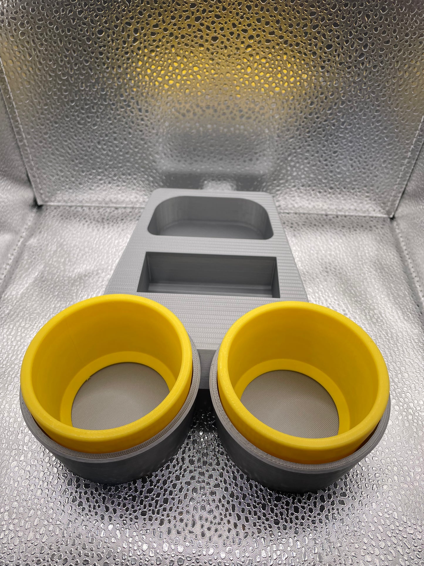 VW Twin Cup Holder for T6 with coloured inserts