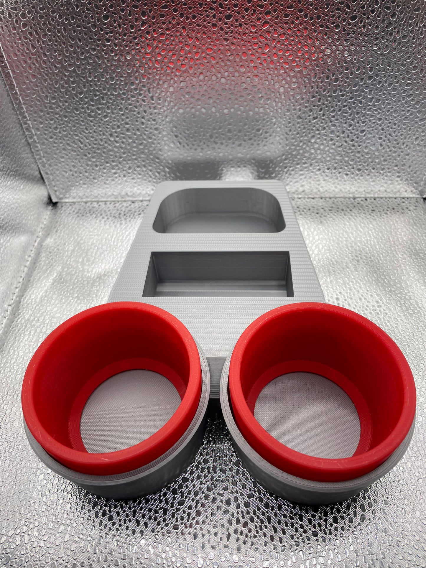 VW Twin Cup Holder for T6 with coloured inserts