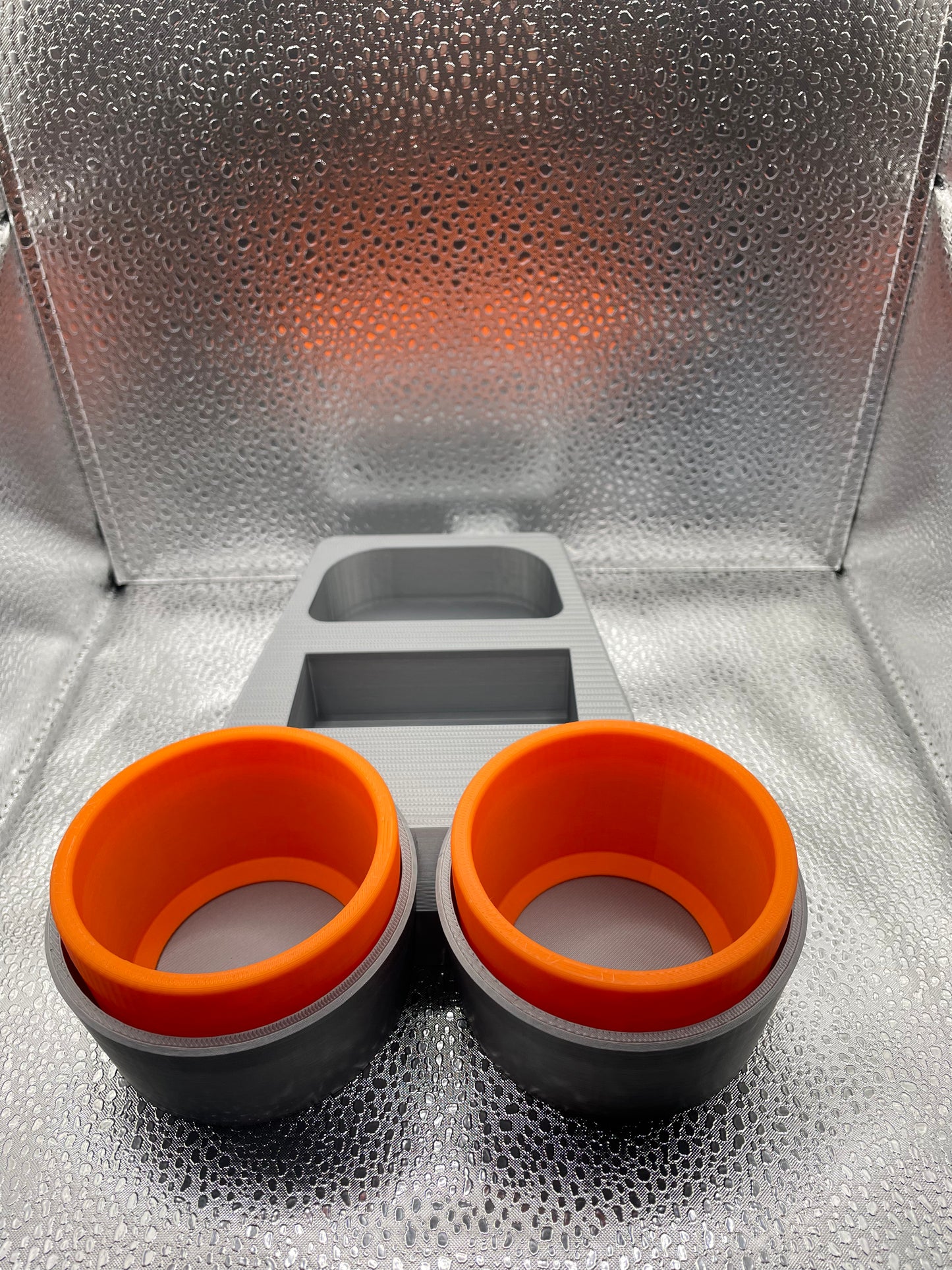 VW Twin Cup Holder for T6 with coloured inserts