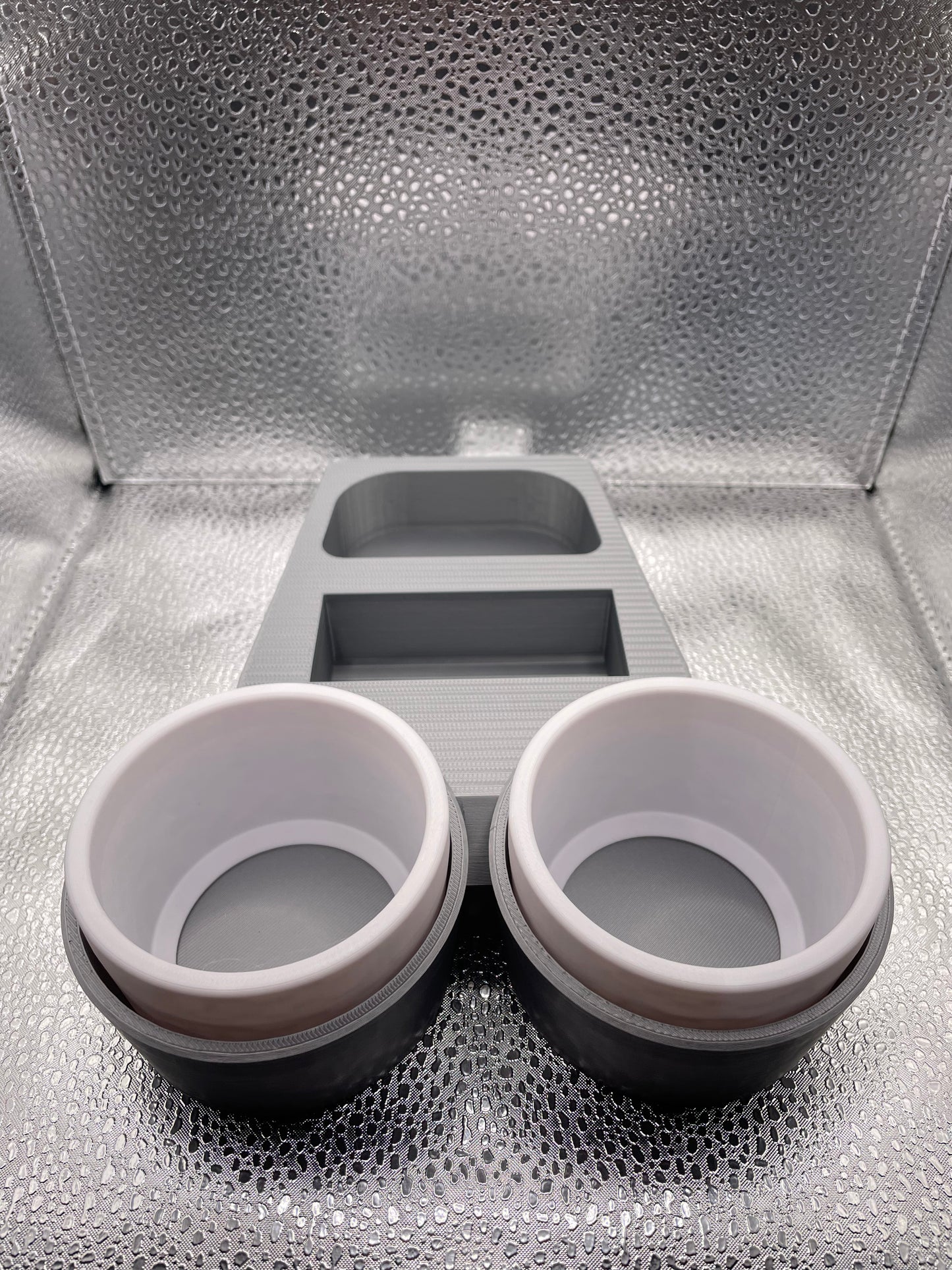 VW Twin Cup Holder for T6 with coloured inserts