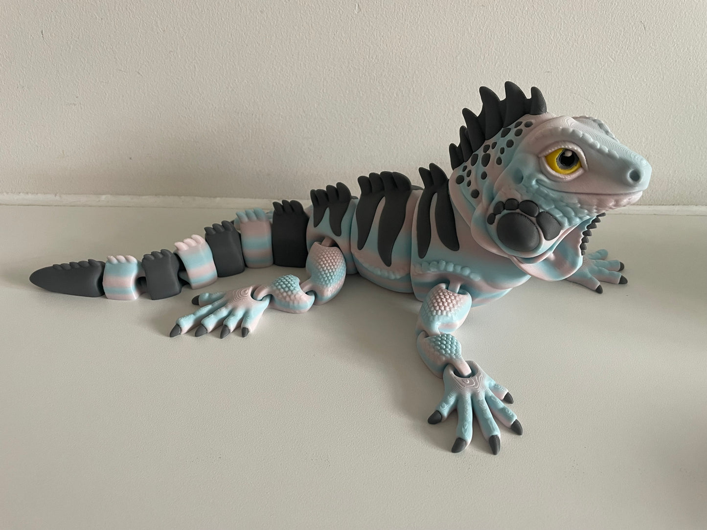 Poseable 3D Printed Iguana Reptile Figure