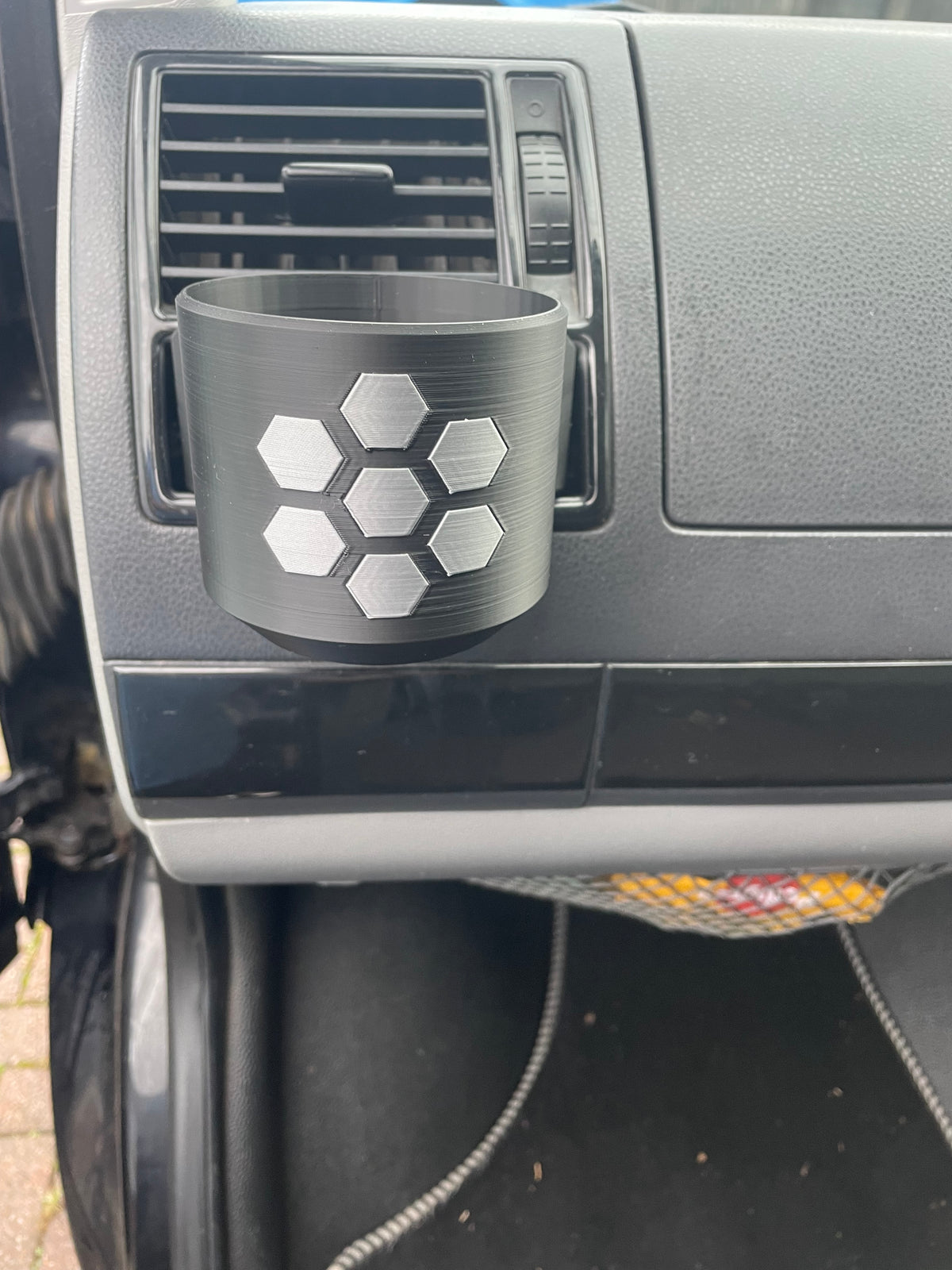 Cup Holder for VW Transporter T5 T5.1 with Volkswagen Coloured design