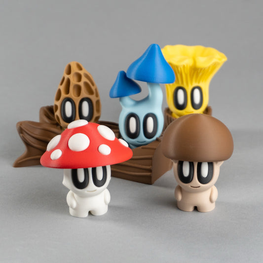 Blob Mushroom Desk Companion – Cute Kawaii Mushroom Figurine – Mini Desk Buddy – Cottagecore Decor – Handmade Collectable Gift for Mushroom Lovers